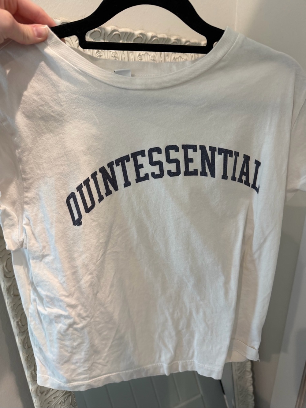 Quintessential White Graphic Tee - Women